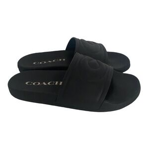 Coach Black Ulla Slide Size 9 NEW